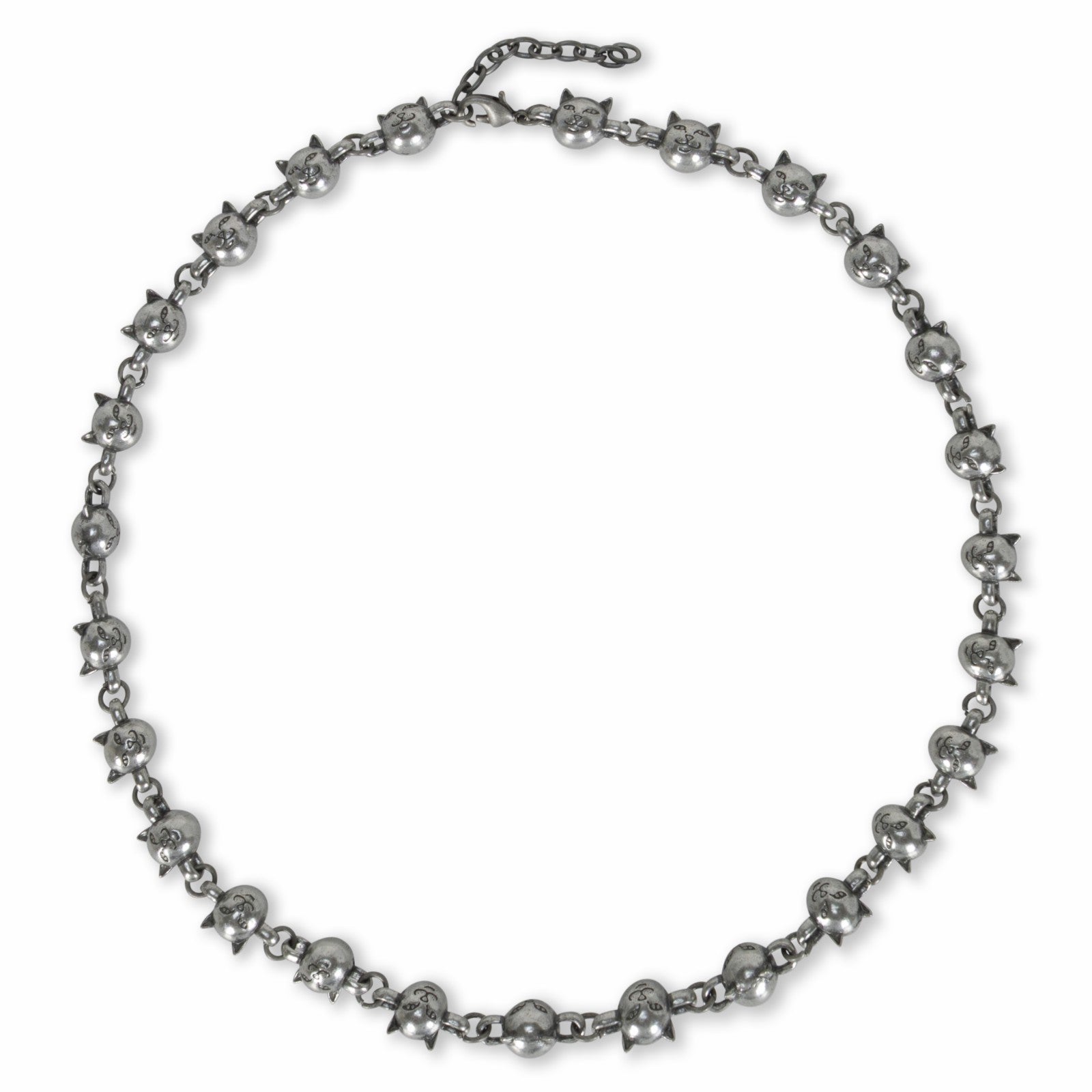 Lord Nermal Ball and Chain Necklace (Silver) - Ripndip