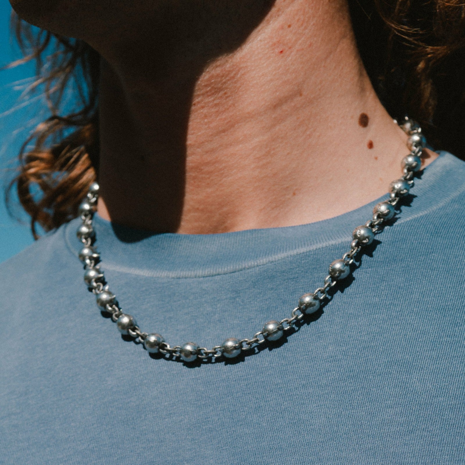 Lord Nermal Ball and Chain Necklace (Silver) - Ripndip