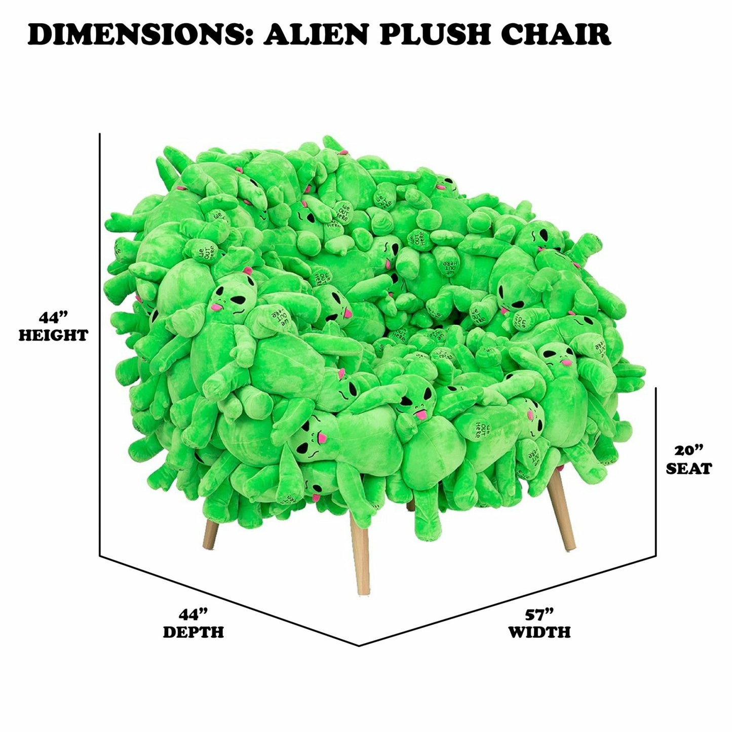 Alien Plush Chair - Ripndip