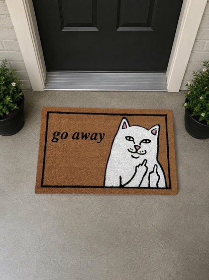 Go Away Door Mat (Brown) - Ripndip