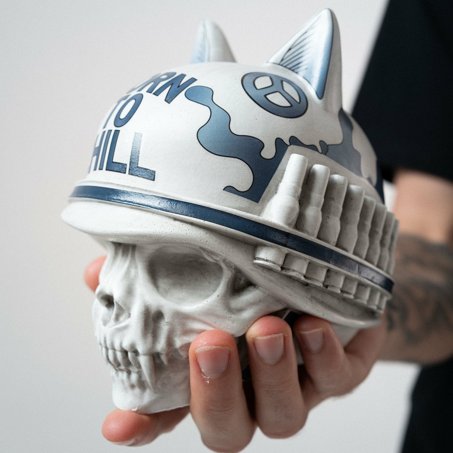 Born To Chill Ceramic Incense Holder (Indigo) - Ripndip
