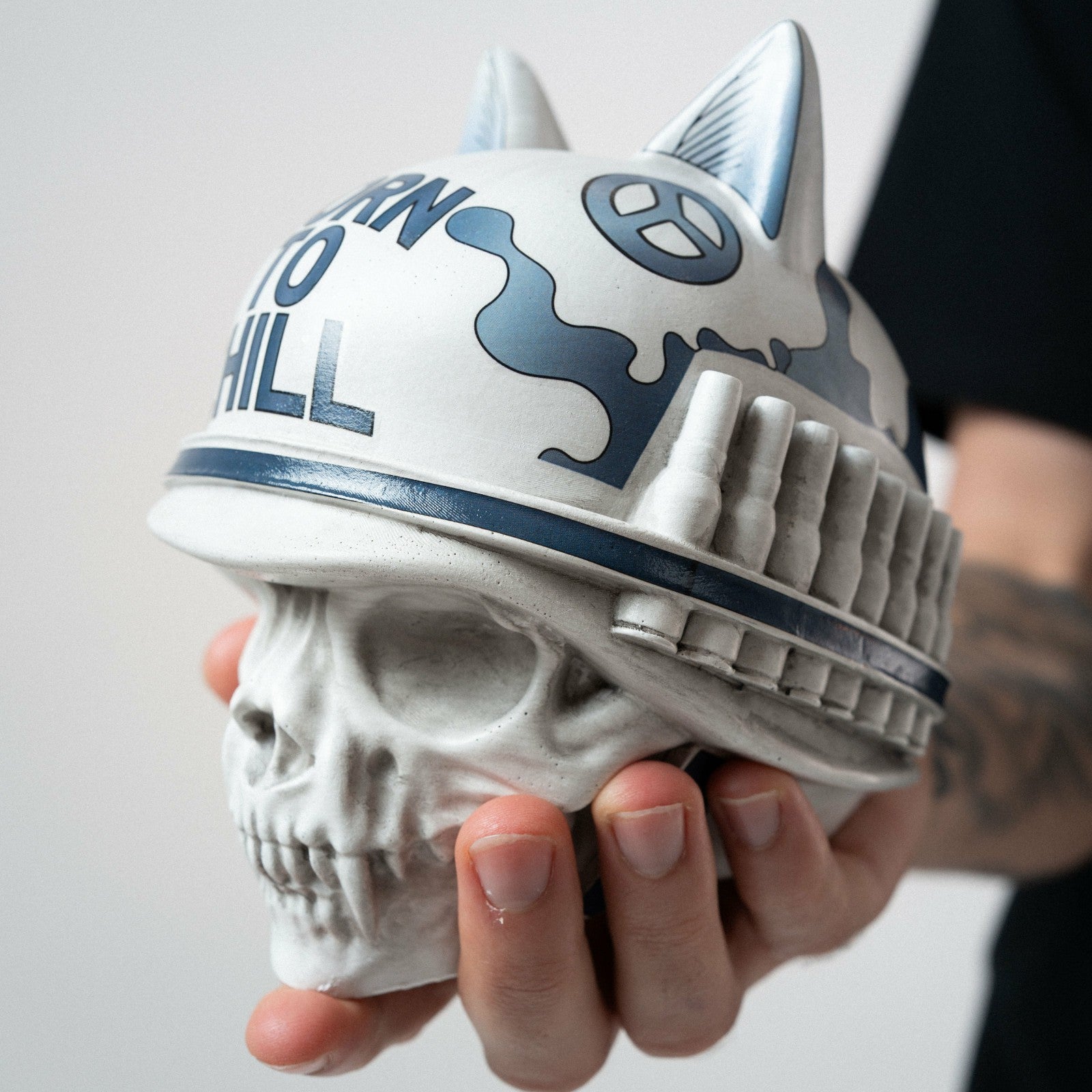 Born To Chill Ceramic Incense Holder (Indigo) - Ripndip