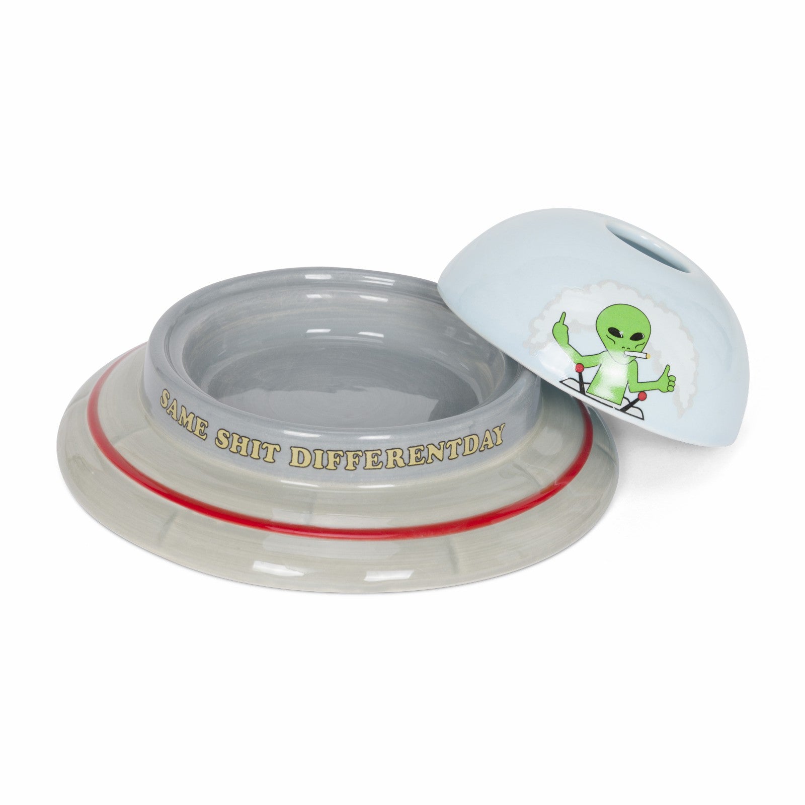 UFO Ceramic Ashtray (Multi) - Ripndip