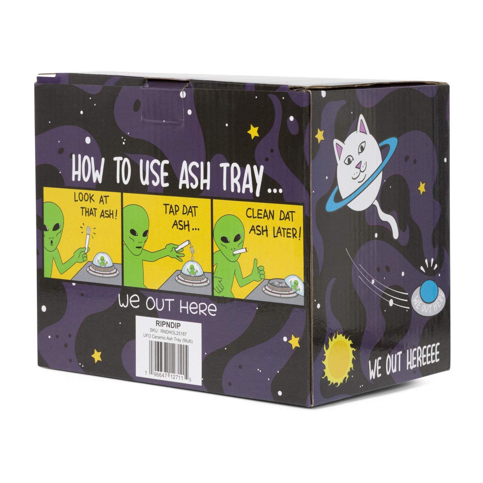 UFO Ceramic Ashtray (Multi) - Ripndip