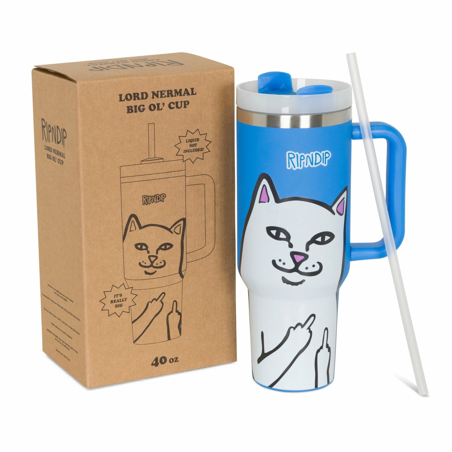 Lord Nermal Big Ol Cup Tumbler (Blue) - Ripndip