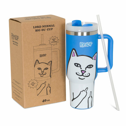 Lord Nermal Big Ol Cup Tumbler (Blue) - Ripndip