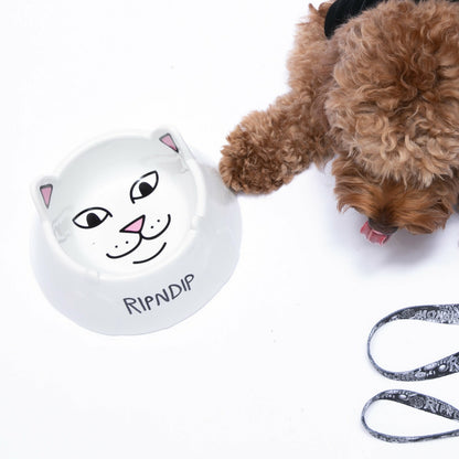 Lord Nermal Pet Bowl (White) - Ripndip