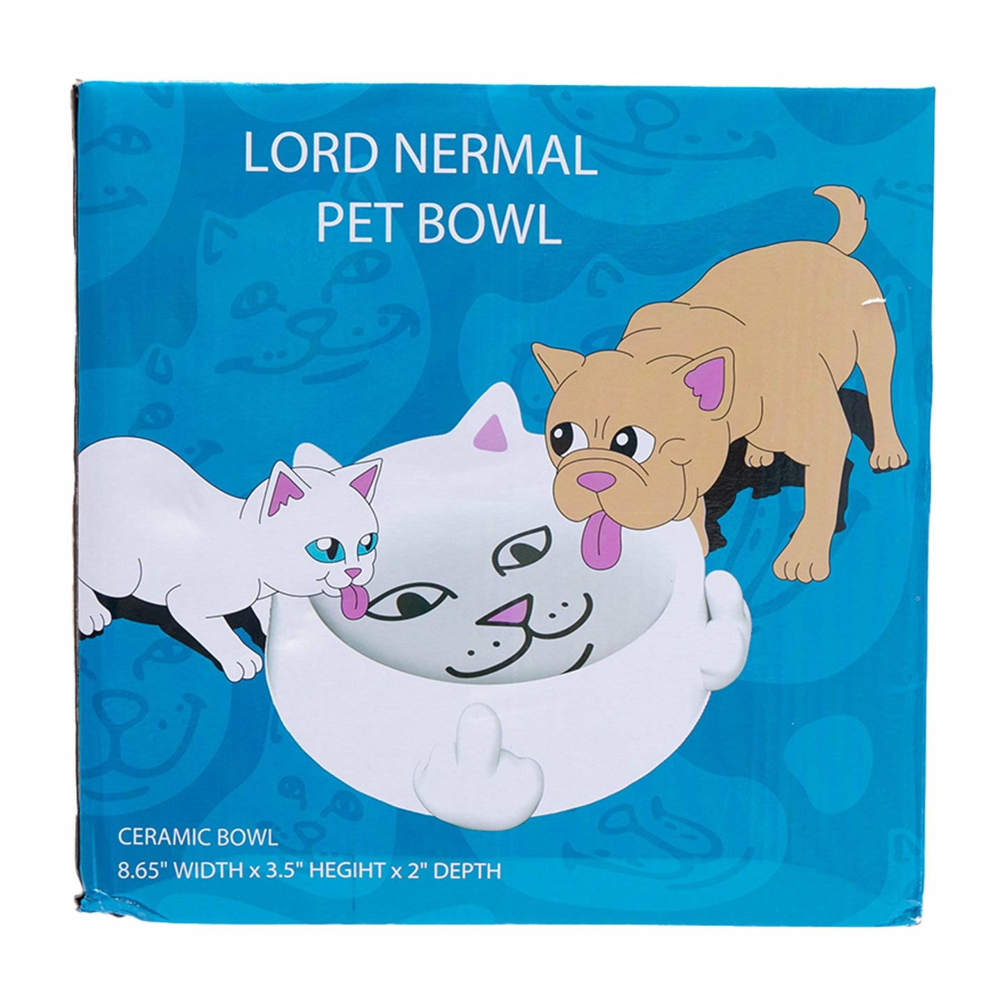Lord Nermal Pet Bowl (White) - Ripndip