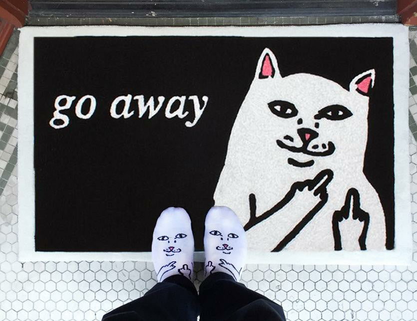 Go Away Rug (Black) - Ripndip