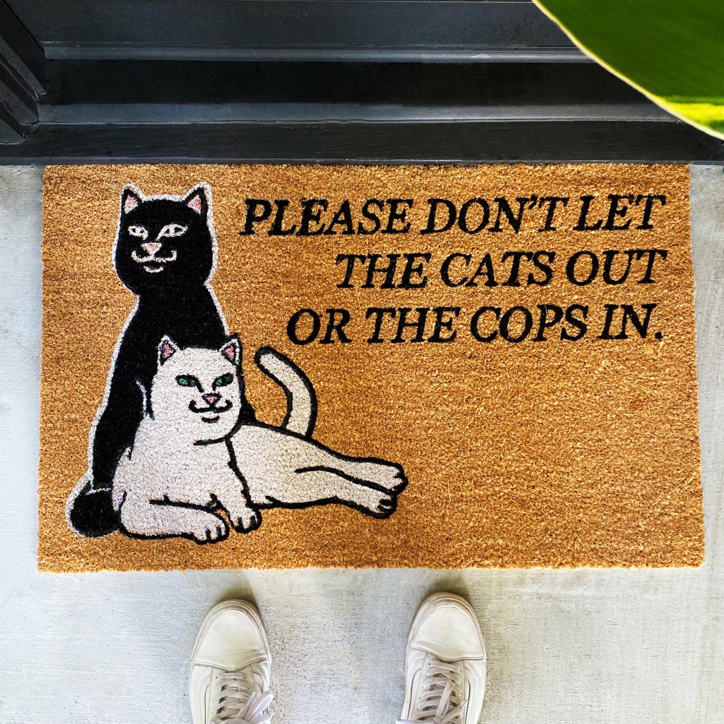 Don't Let The Cops In Door Mat (Brown) - Ripndip - Ripndip