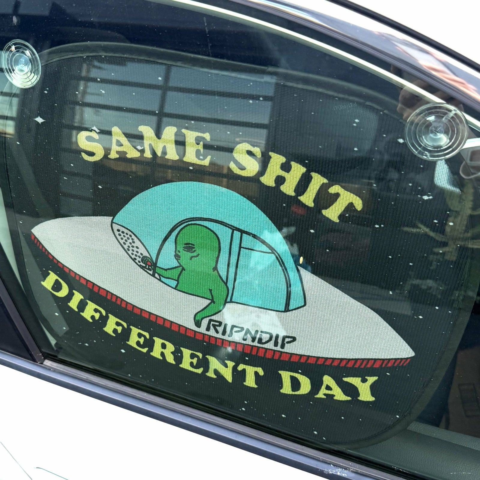 Same Shit Different Day Window Shade (Black) - Ripndip
