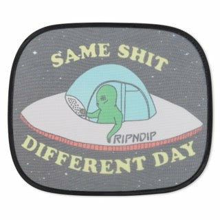 Same Shit Different Day Window Shade (Black) - Ripndip