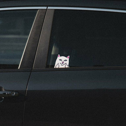 Peeking Nermal Car Sticker Pack (White) - Ripndip