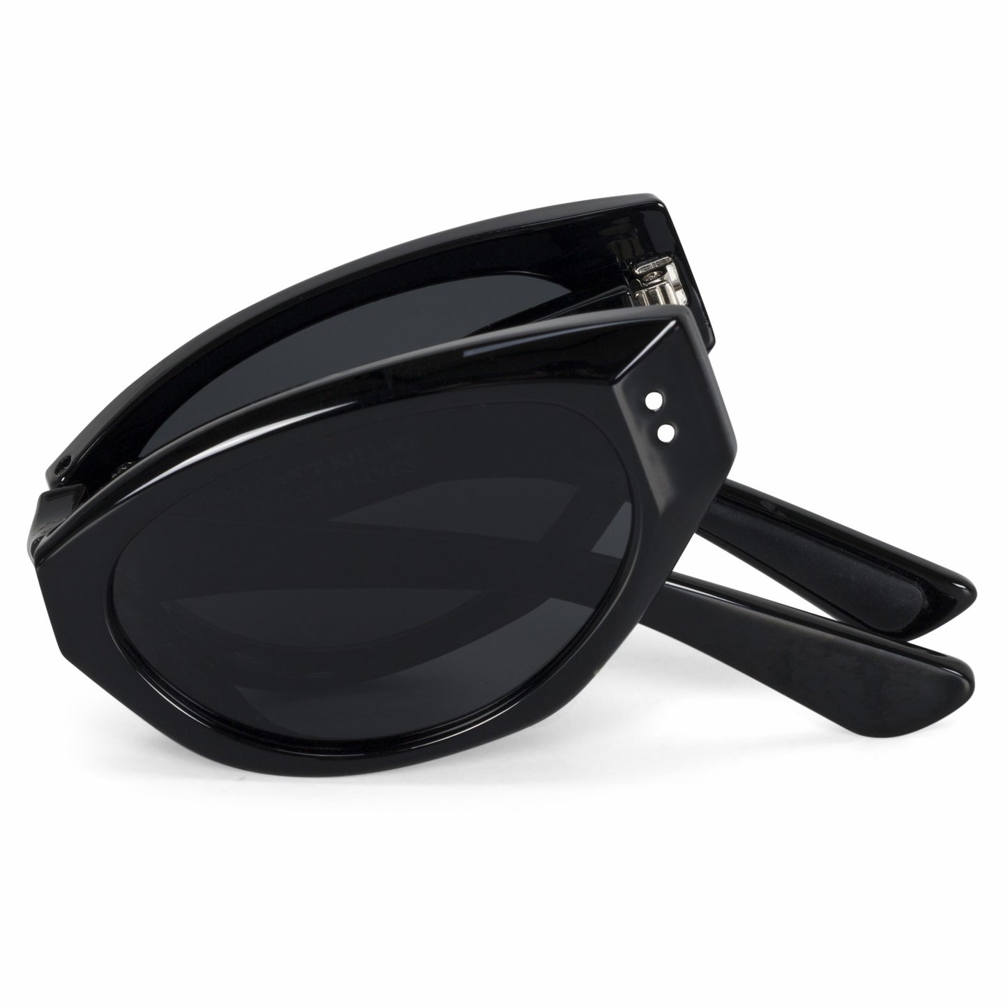 Castanza Folding Sunglasses (Black) - Ripndip