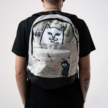 Goosebumps Velcro Backpack (Bone) - Ripndip