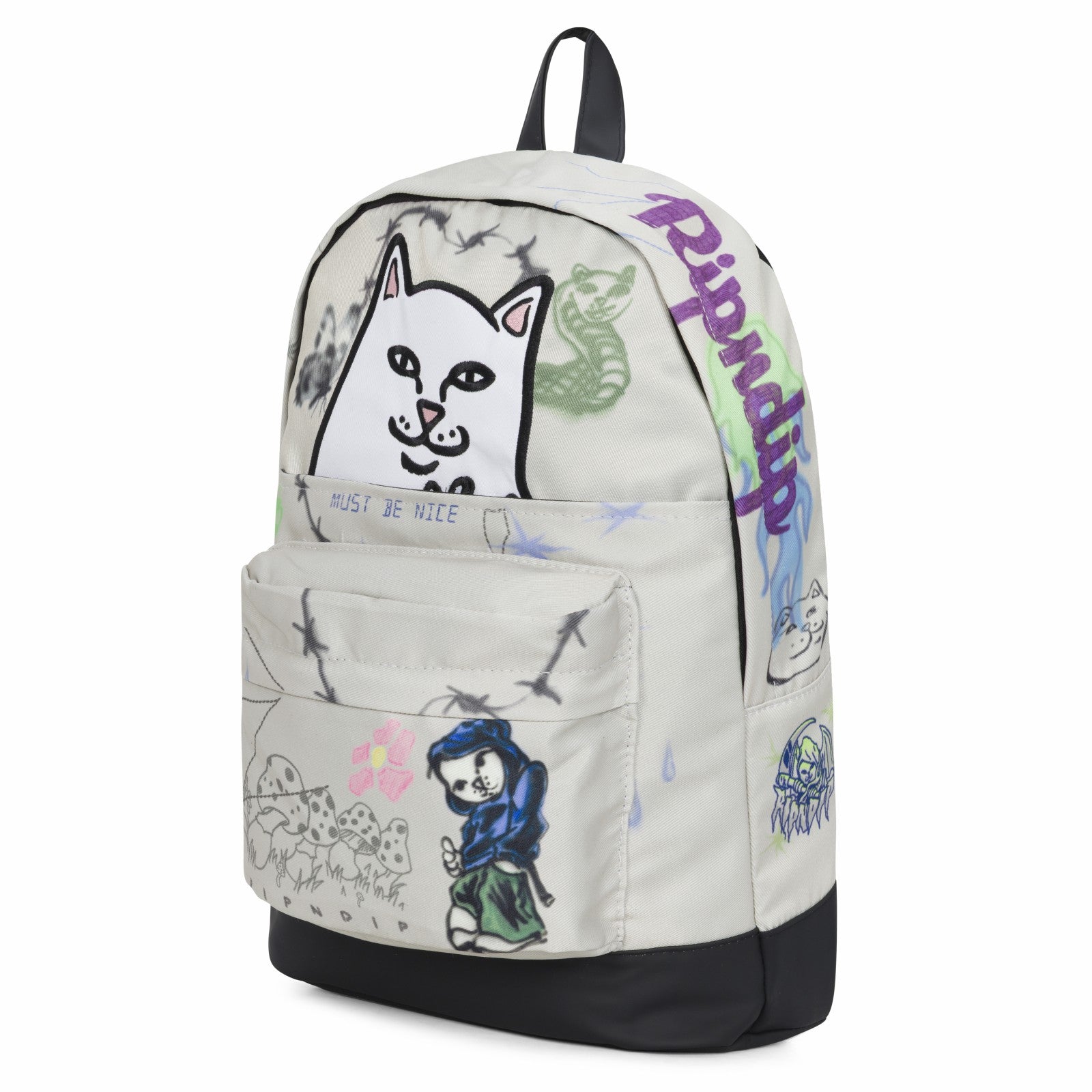Goosebumps Velcro Backpack (Bone) - Ripndip