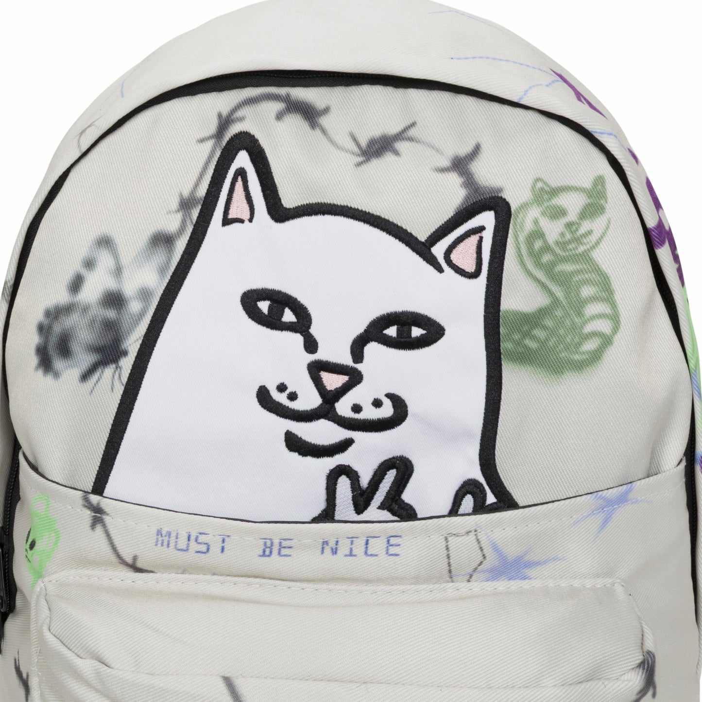 Goosebumps Velcro Backpack (Bone) - Ripndip
