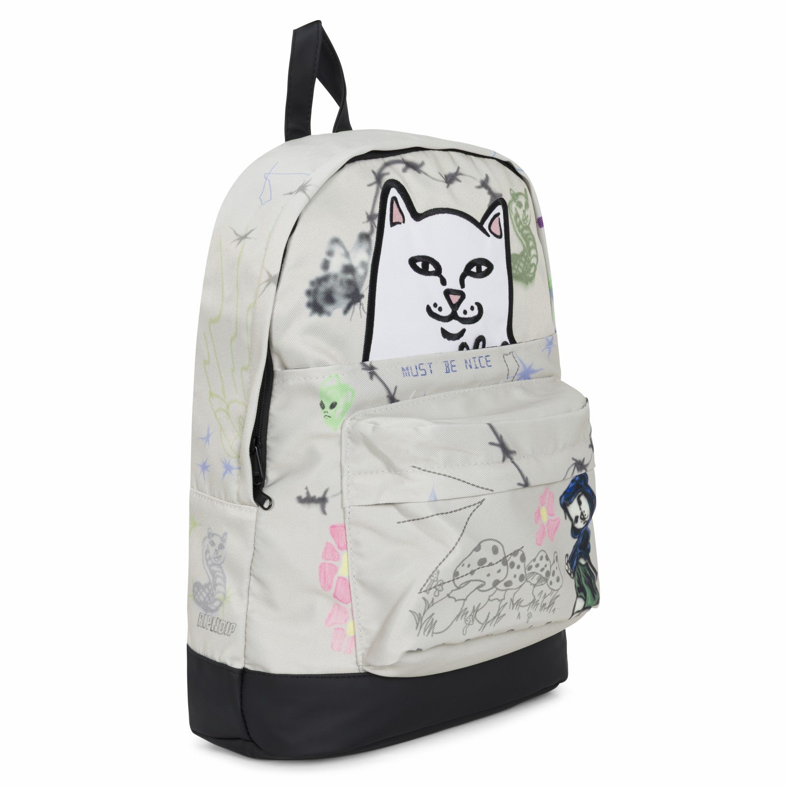 Goosebumps Velcro Backpack (Bone) - Ripndip