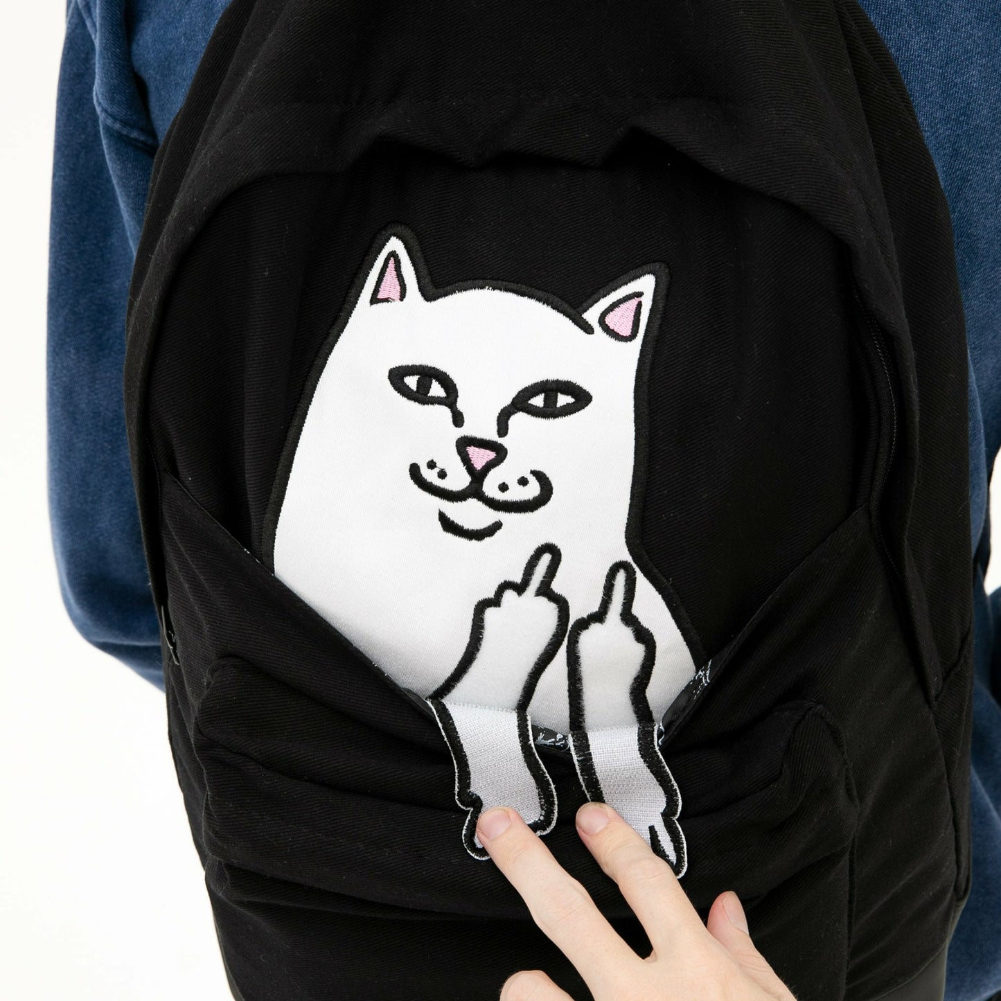 Lord Nermal Velcro Hands Backpack (Black) - Ripndip