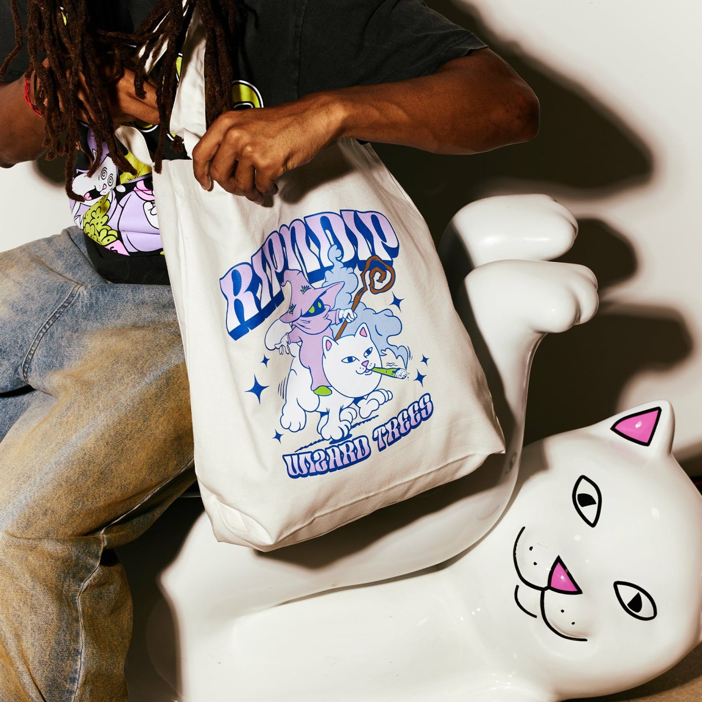 Ripndip Wizard Trees Riding High Tote (Canvas) - Ripndip
