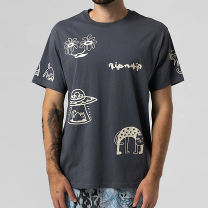 Blonded Tee (Charcoal) - Ripndip