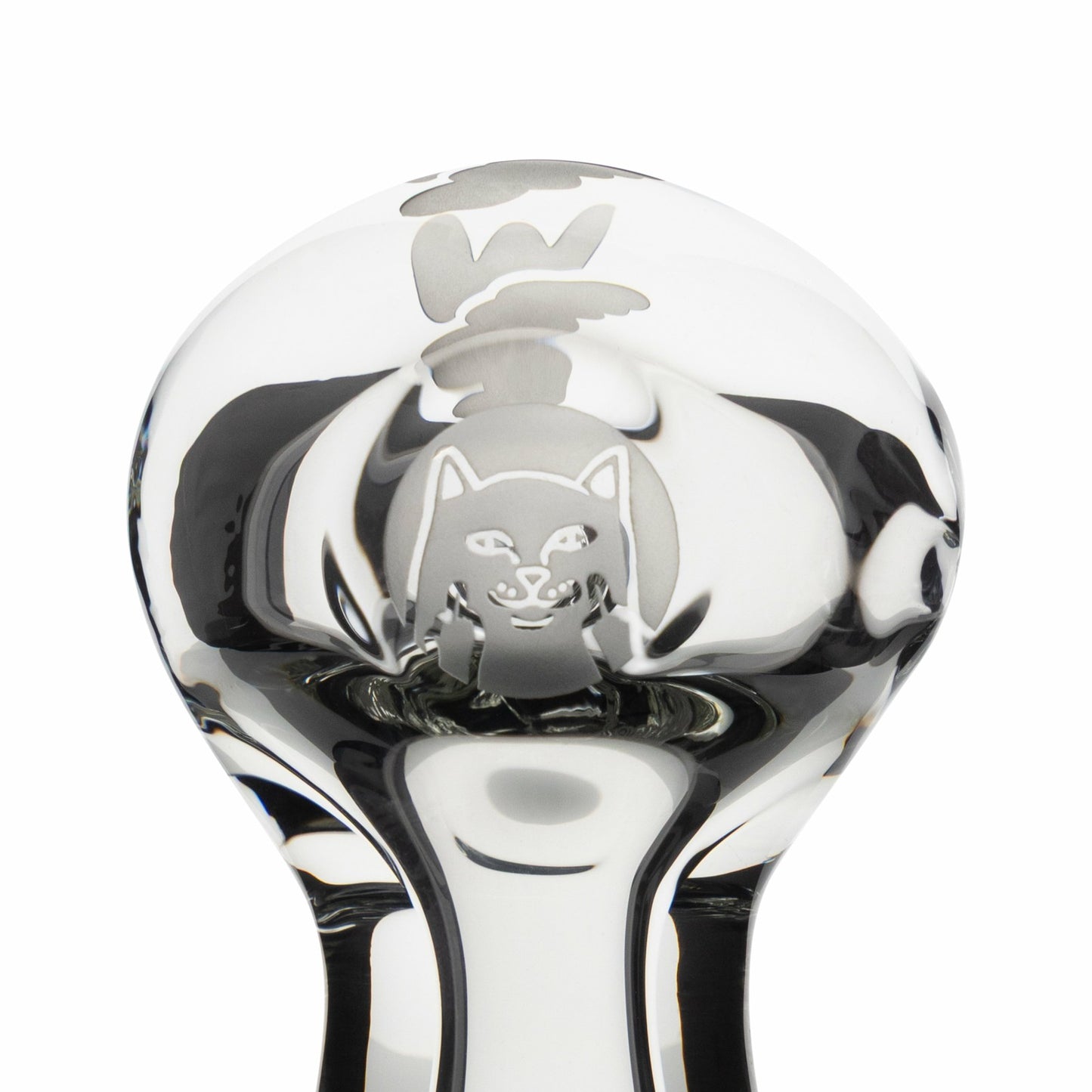 Whomp It x Ripndip Lord Nermal Spoon Pipe (Clear) - Ripndip