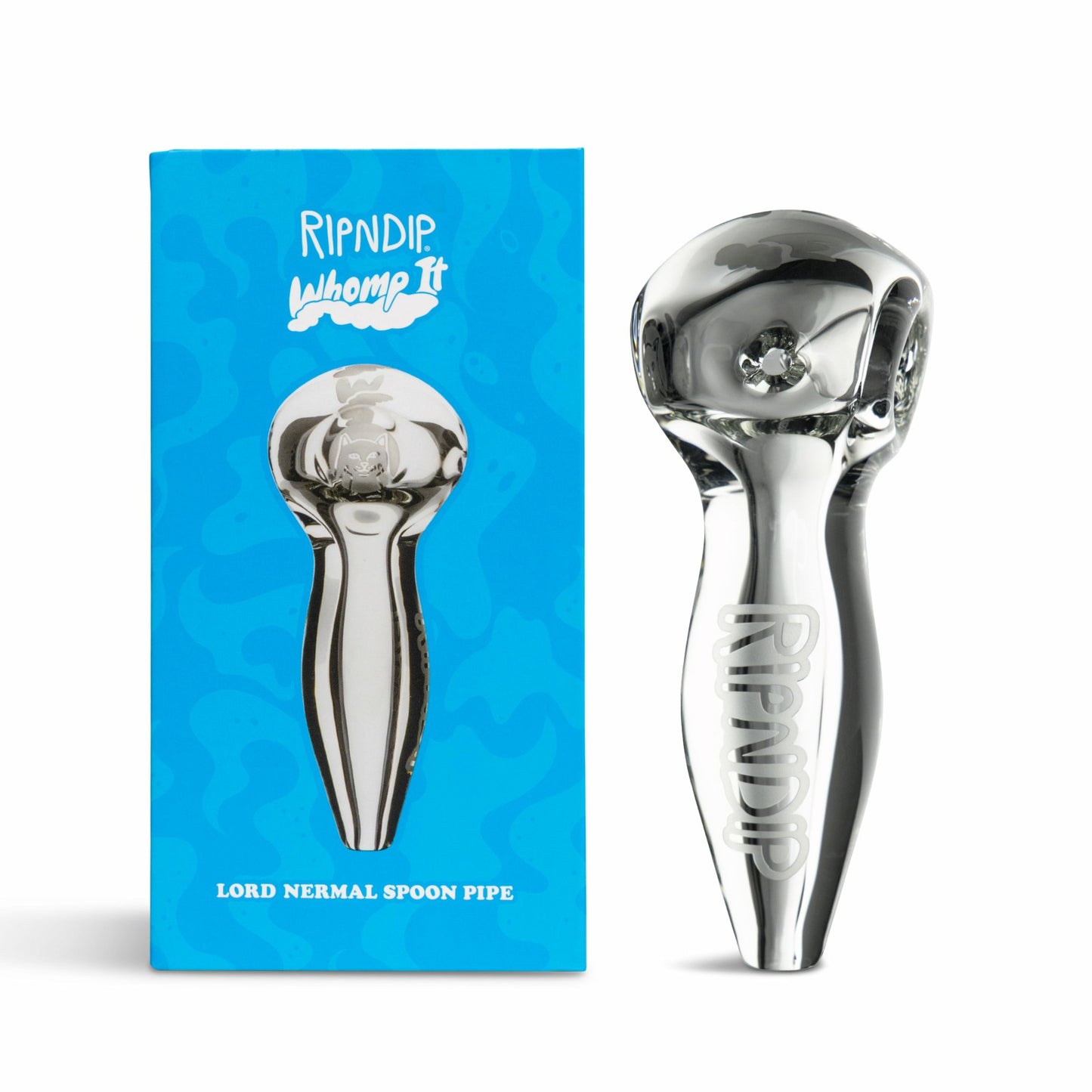 Whomp It x Ripndip Lord Nermal Spoon Pipe (Clear) - Ripndip