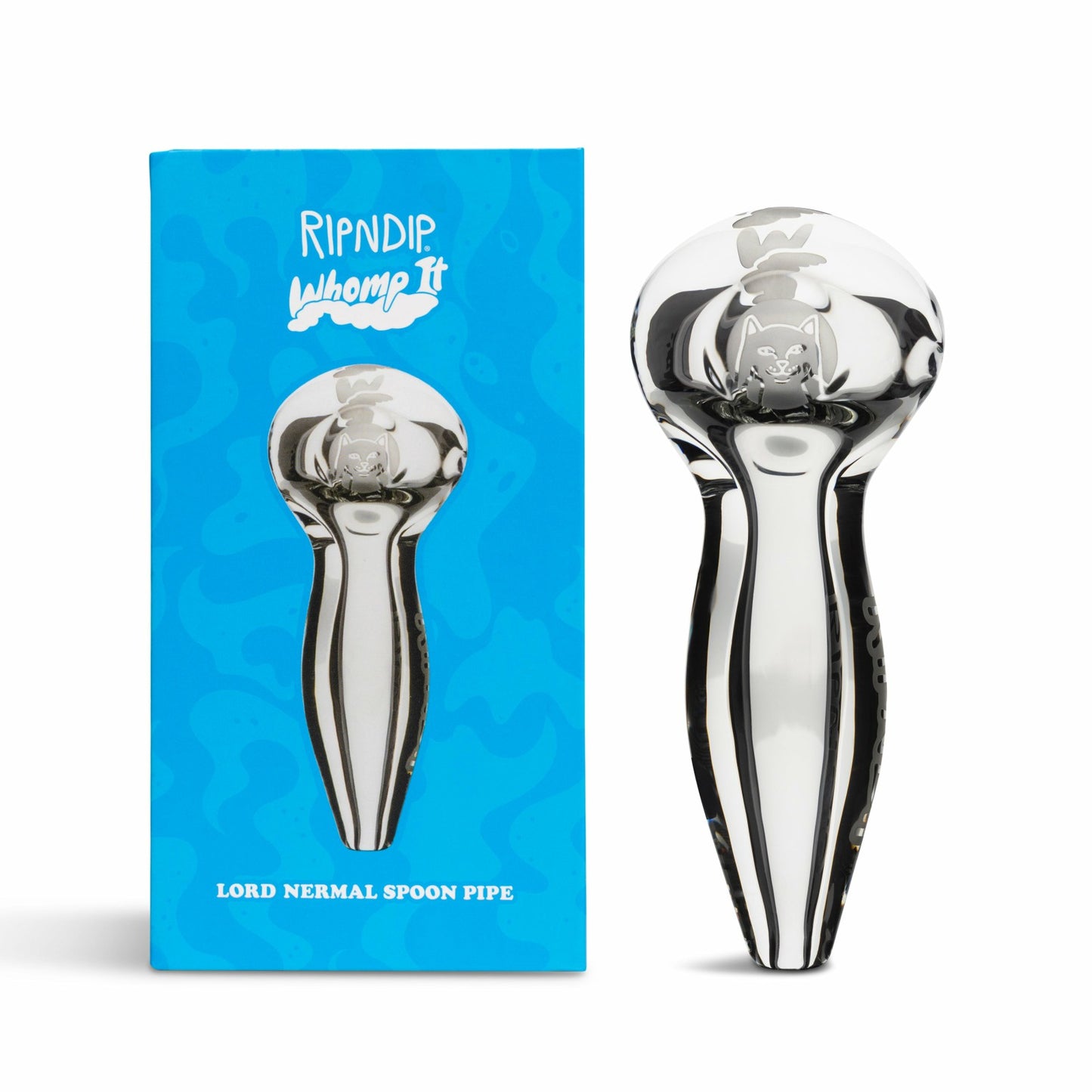 Whomp It x Ripndip Lord Nermal Spoon Pipe (Clear) - Ripndip