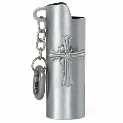 Nerm Cross Lighter Keychain (Silver) - Ripndip