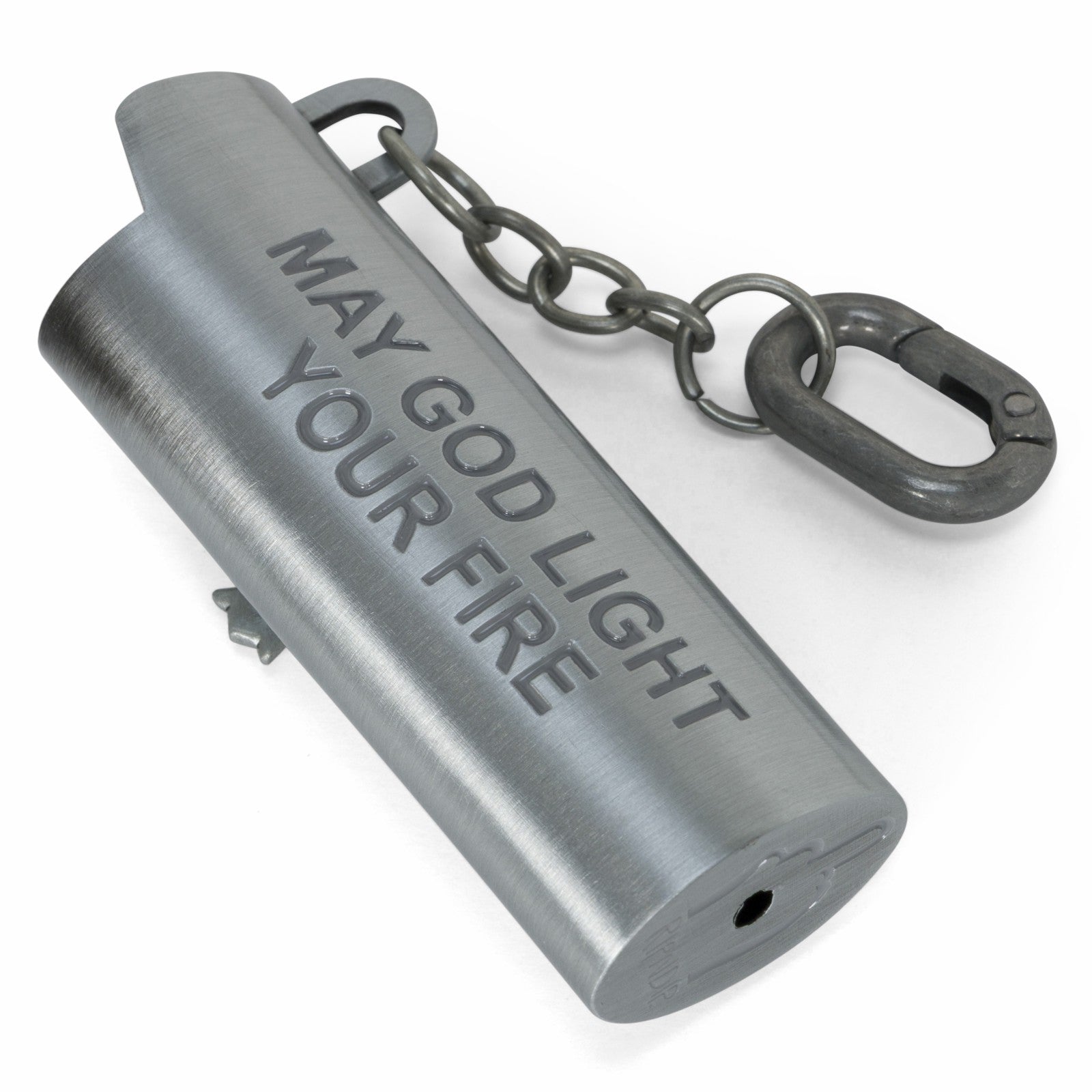 Nerm Cross Lighter Keychain (Silver) - Ripndip