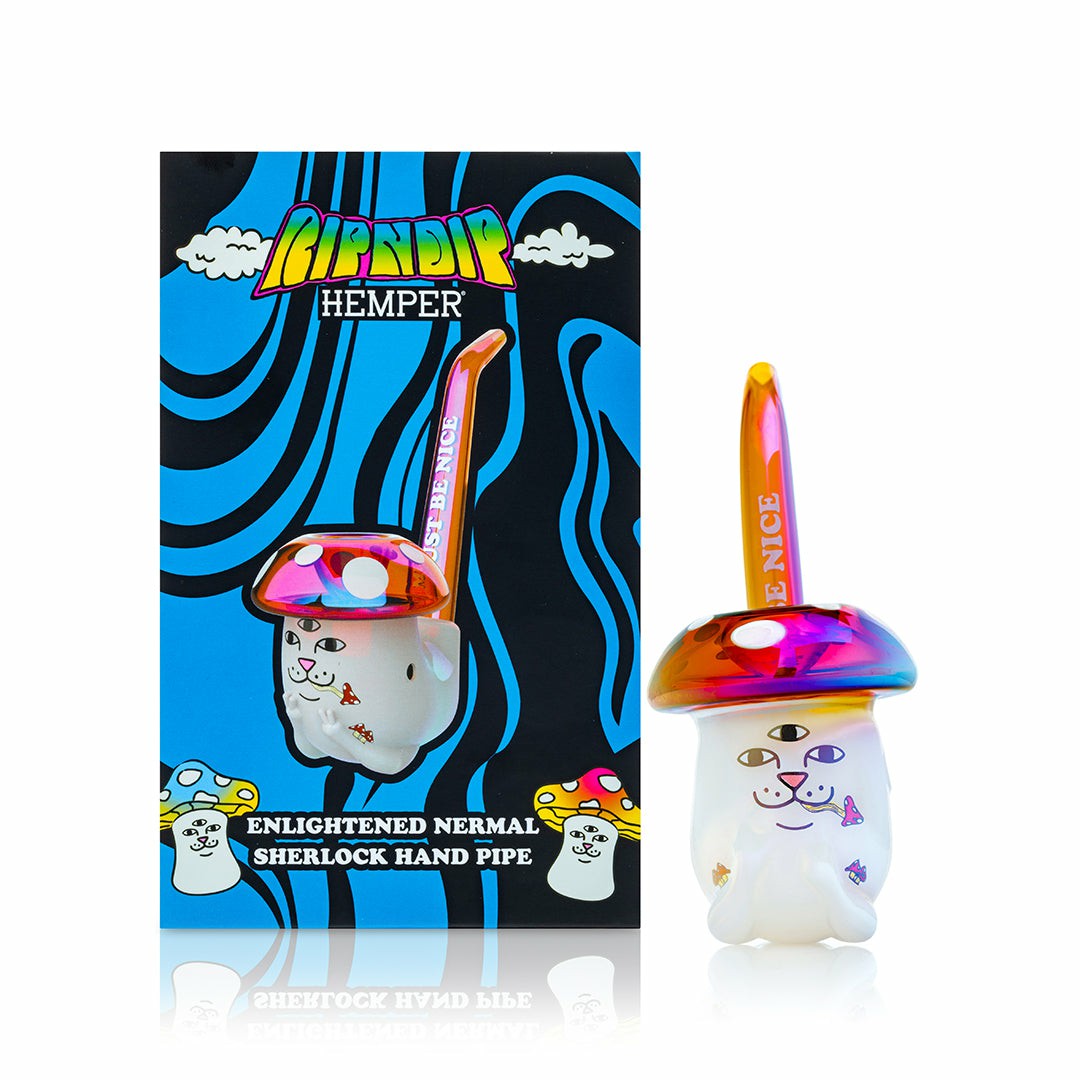 Hemper Enlightened Nermal Sherlock Pipe (White) - Ripndip
