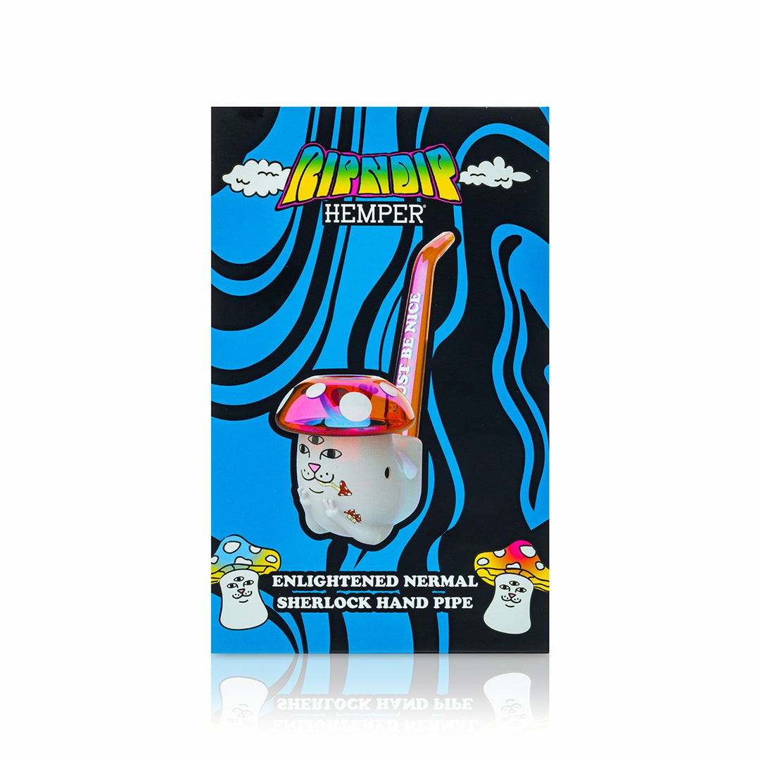 Hemper Enlightened Nermal Sherlock Pipe (White) - Ripndip