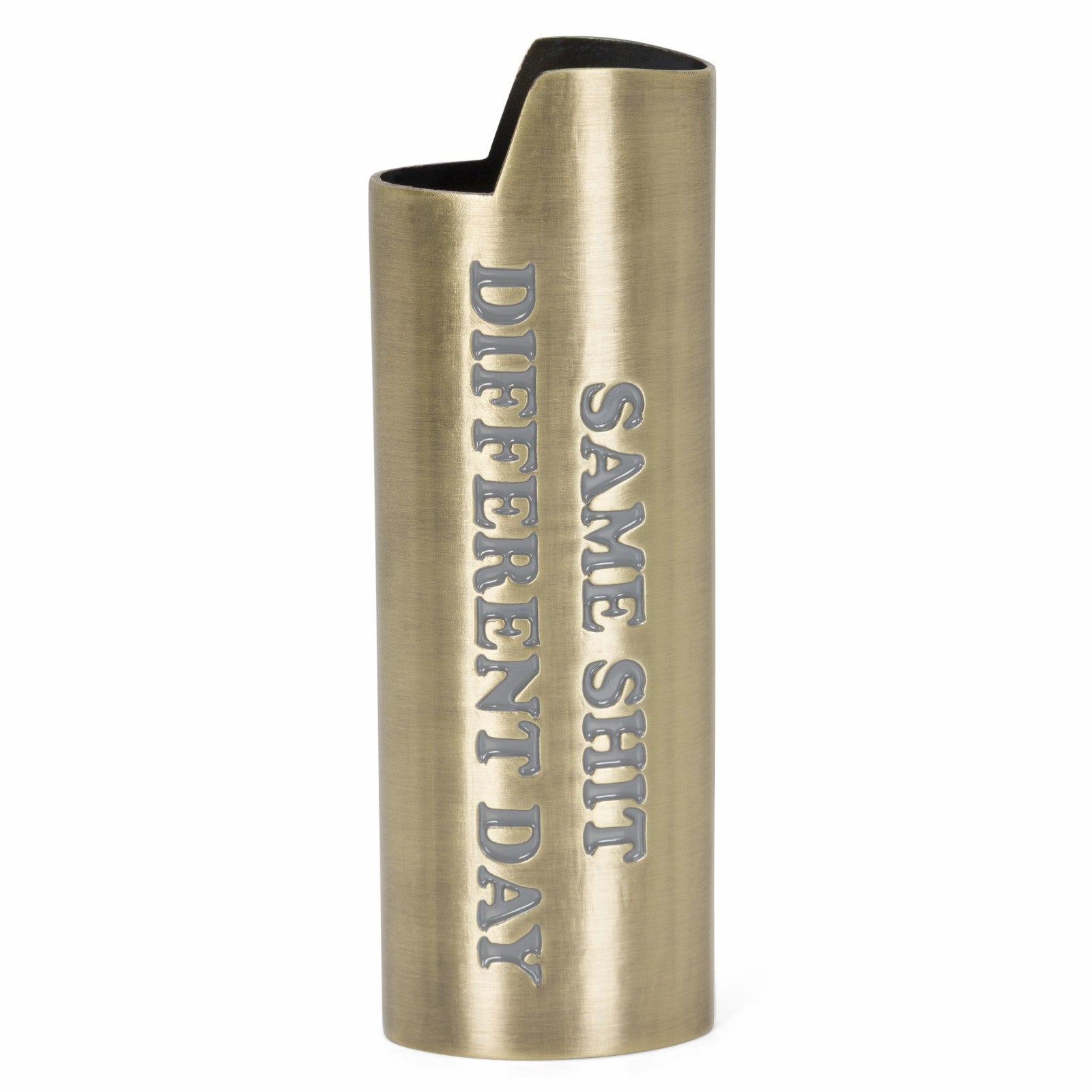 Same Shit Different Day Lighter Cover (Gold) - Ripndip