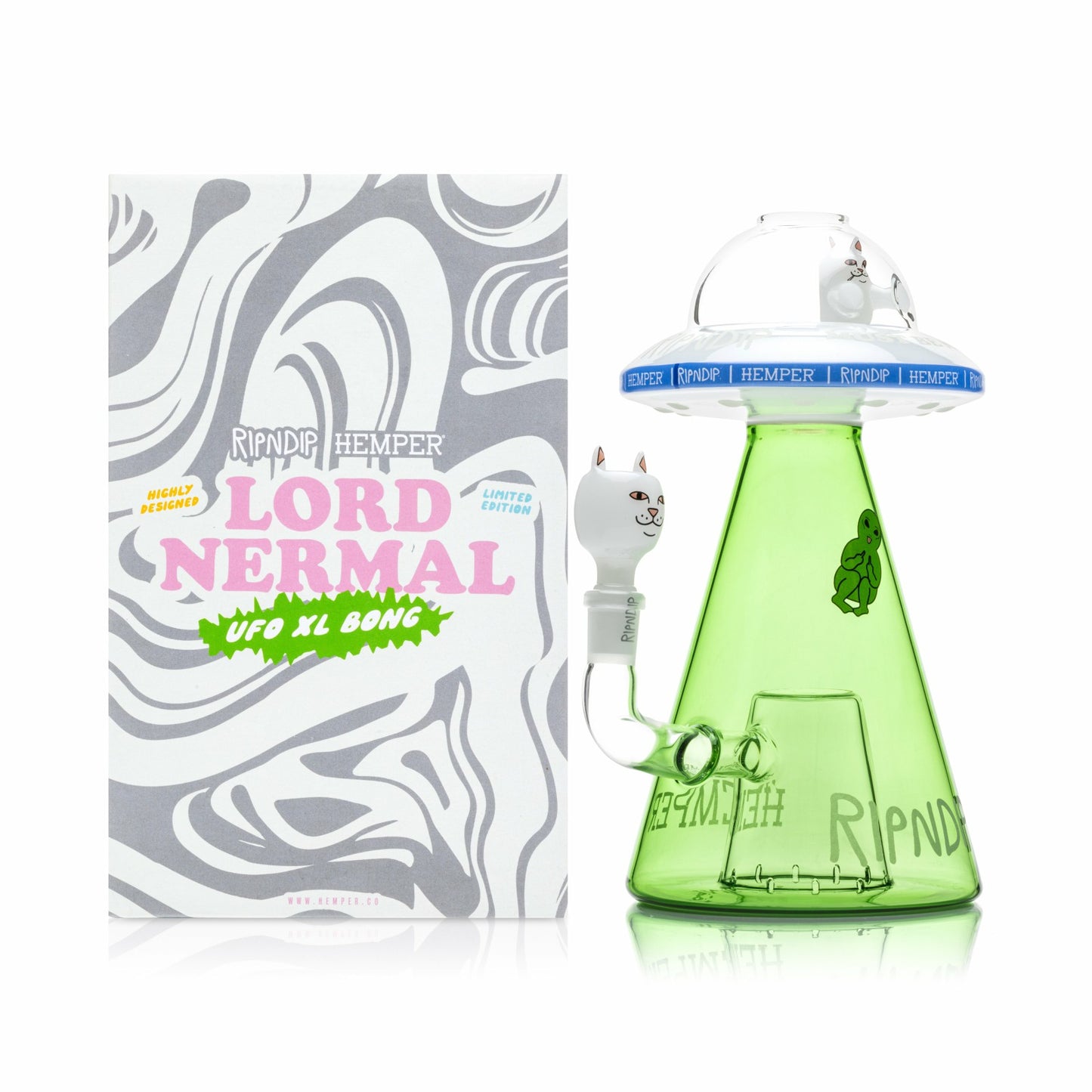 Nermal UFO Beaker XL (White) - Ripndip