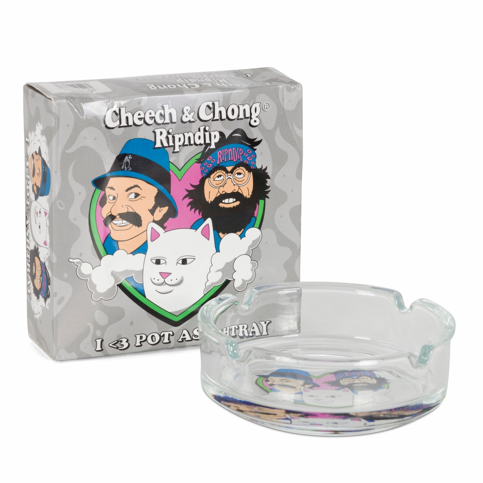 I <3 Pot Ashtray (Clear) - Ripndip