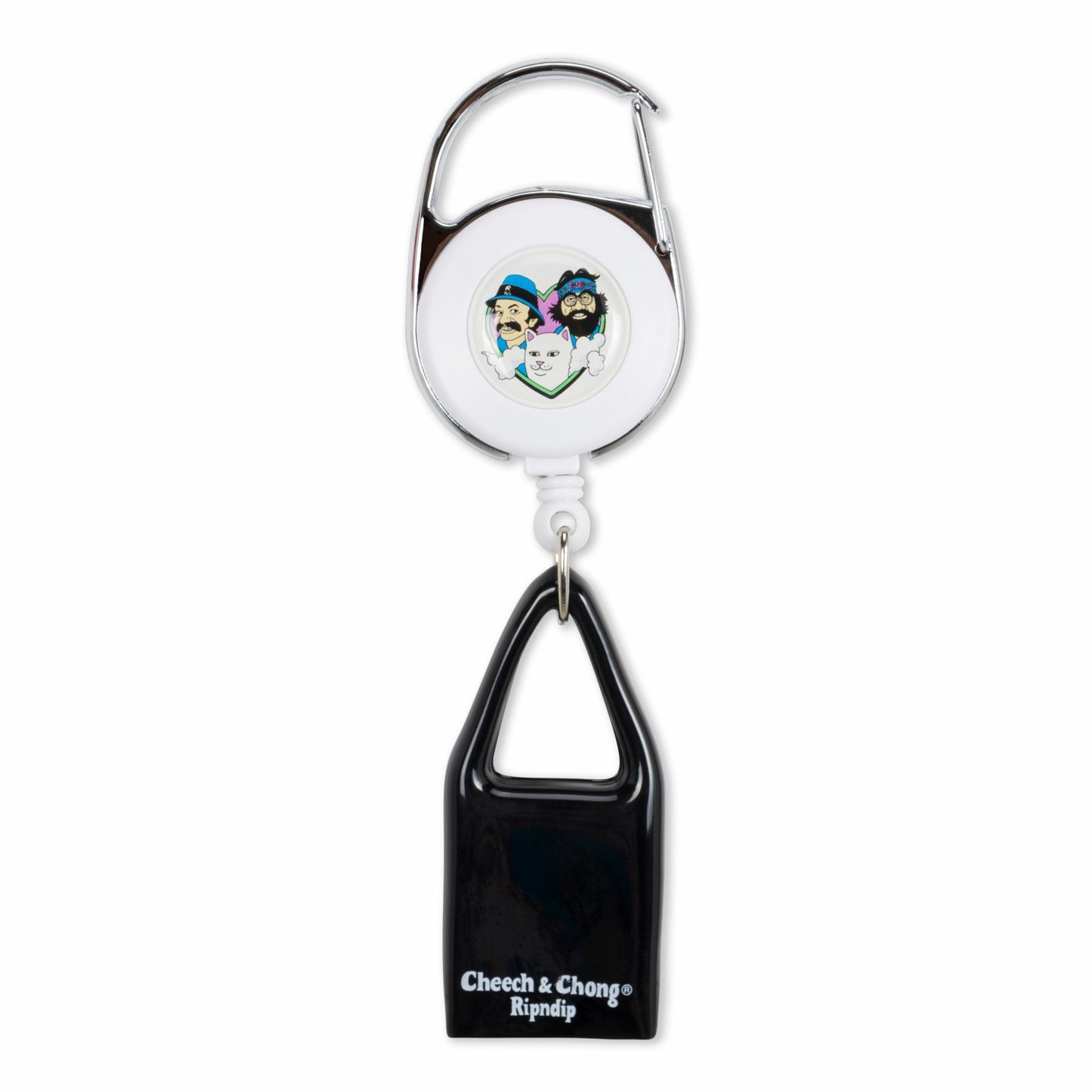 I Heart Pot Retractable Keychain (Black) - Ripndip