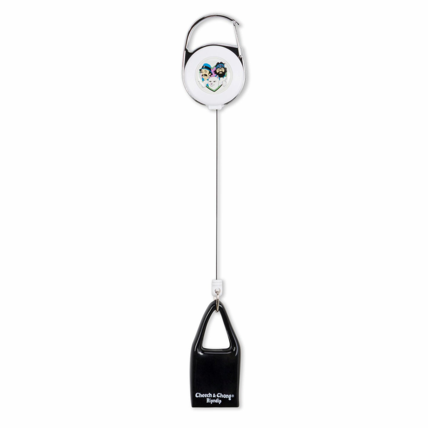 I Heart Pot Retractable Keychain (Black) - Ripndip