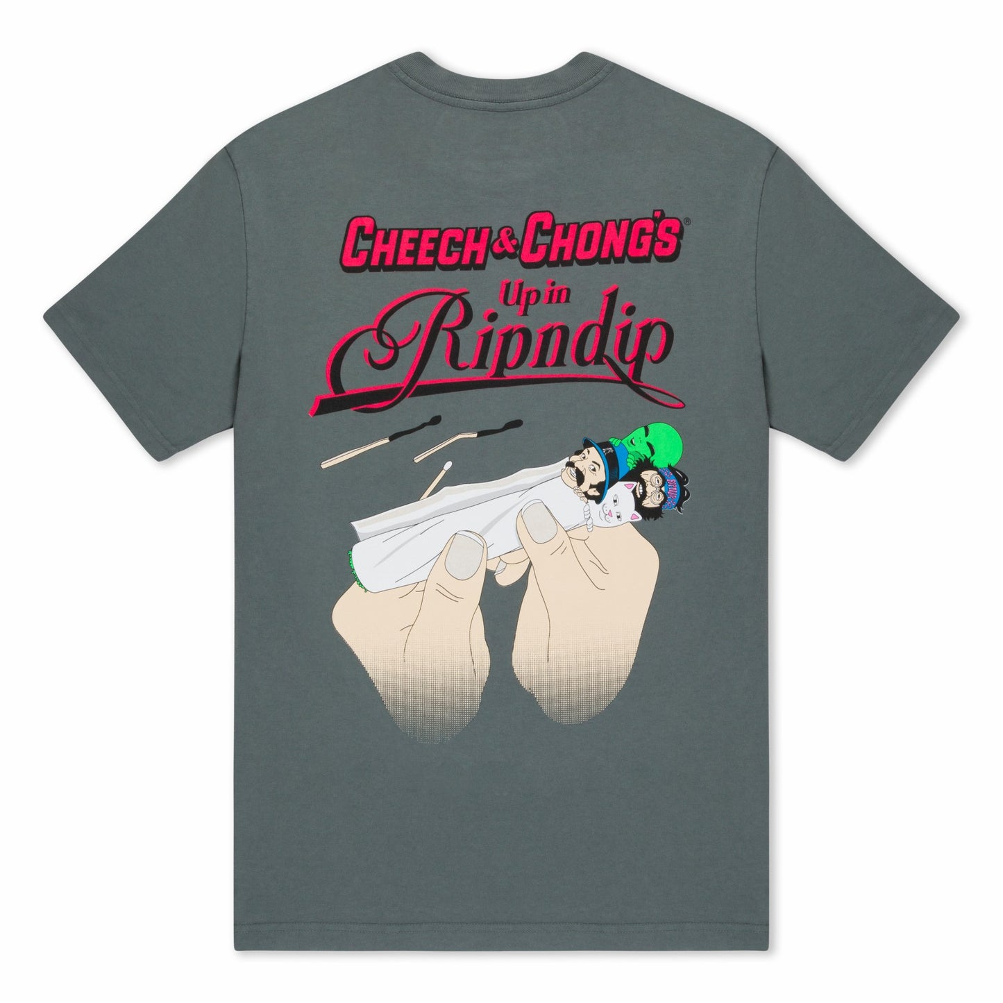 Roll Me Up Pocket Tee (Charcoal) - Ripndip