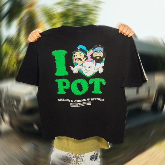 I <3 Pot Tee (Black) - Ripndip