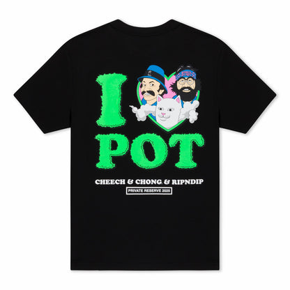 I <3 Pot Tee (Black) - Ripndip