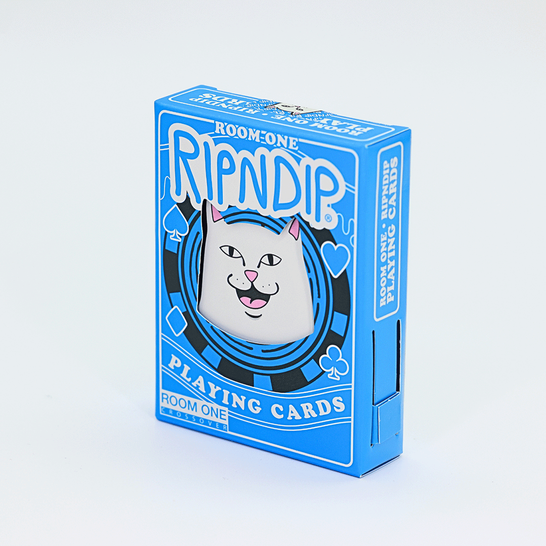 Room One x RIPNDIP Playing Cards (Blue Lord Nermal) - Ripndip