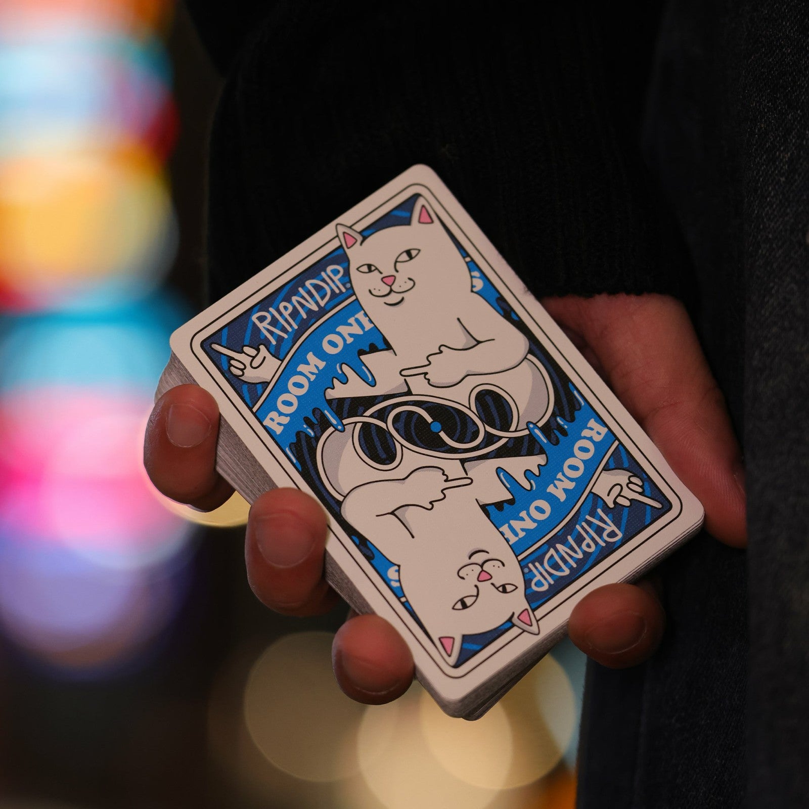 Room One x RIPNDIP Playing Cards (Blue Lord Nermal) - Ripndip