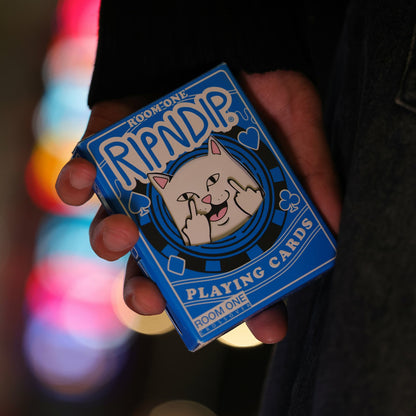 Room One x RIPNDIP Playing Cards (Blue Lord Nermal) - Ripndip
