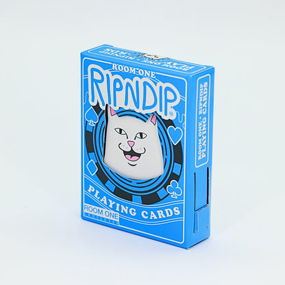 Room One x RIPNDIP Playing Cards (Blue Lord Nermal) - Ripndip