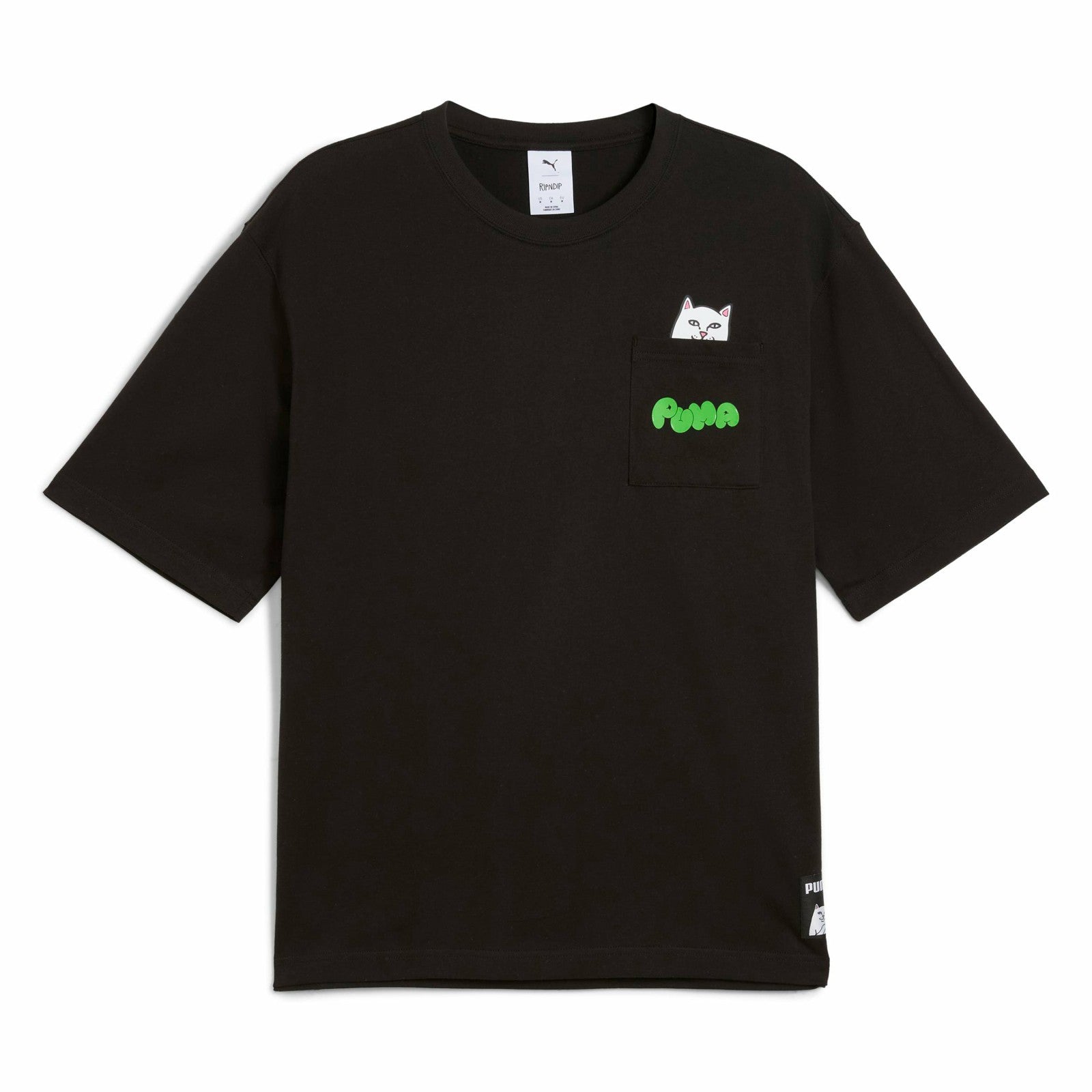 PUMA X RIPNDIP Relaxed Pocket Tee (Puma Black) - Ripndip