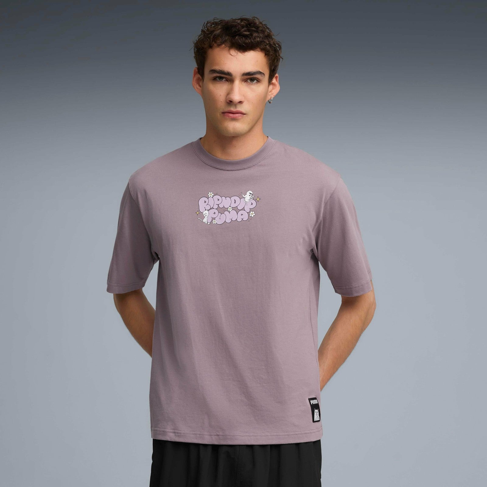 PUMA X RIPNDIP Boxy Graphic Tee (Plum Jam) - Ripndip