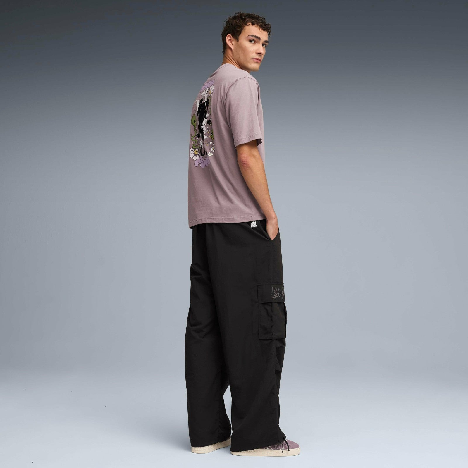 PUMA X RIPNDIP Boxy Graphic Tee (Plum Jam) - Ripndip