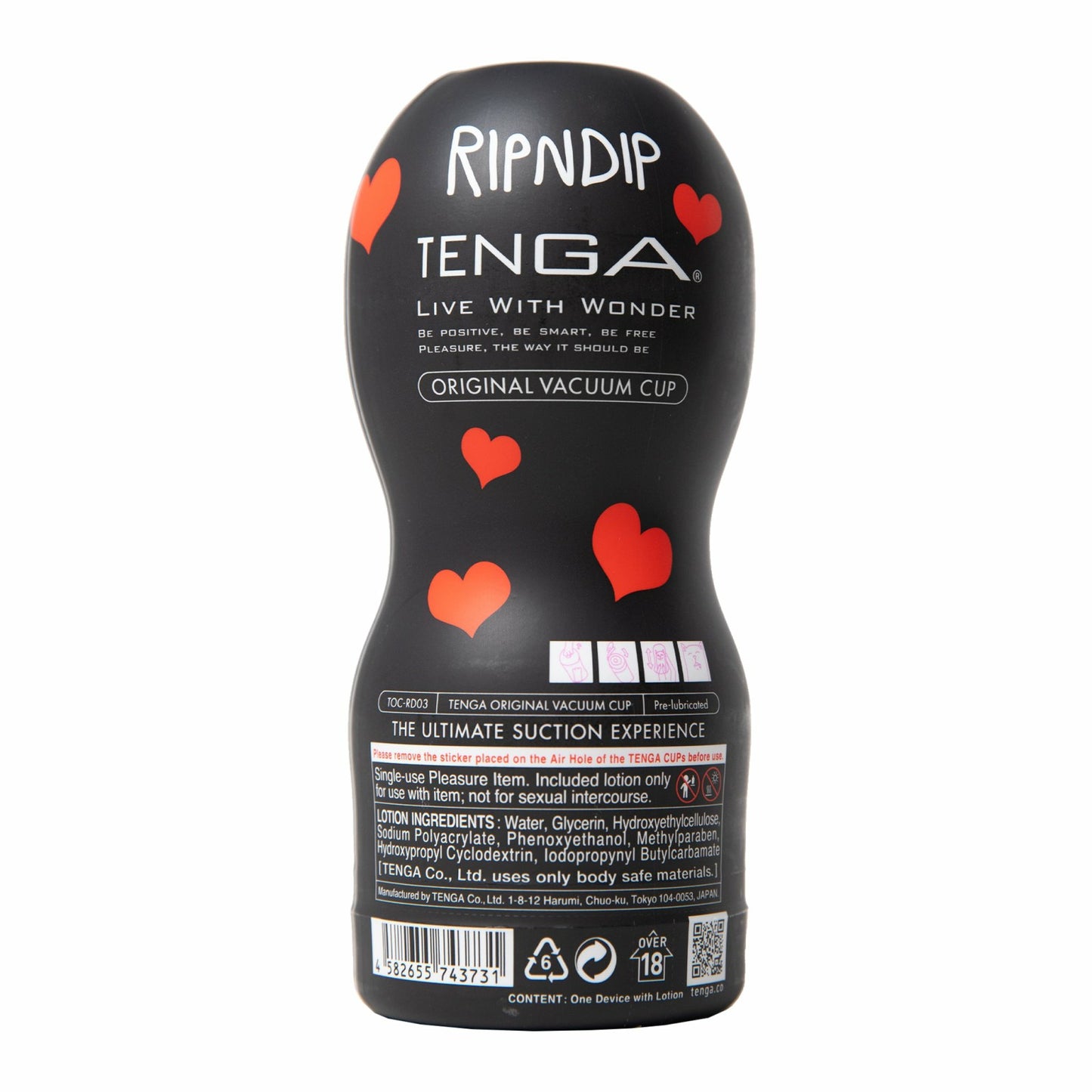 Nermal Loves RIPNDIP Tenga (Black) - Ripndip