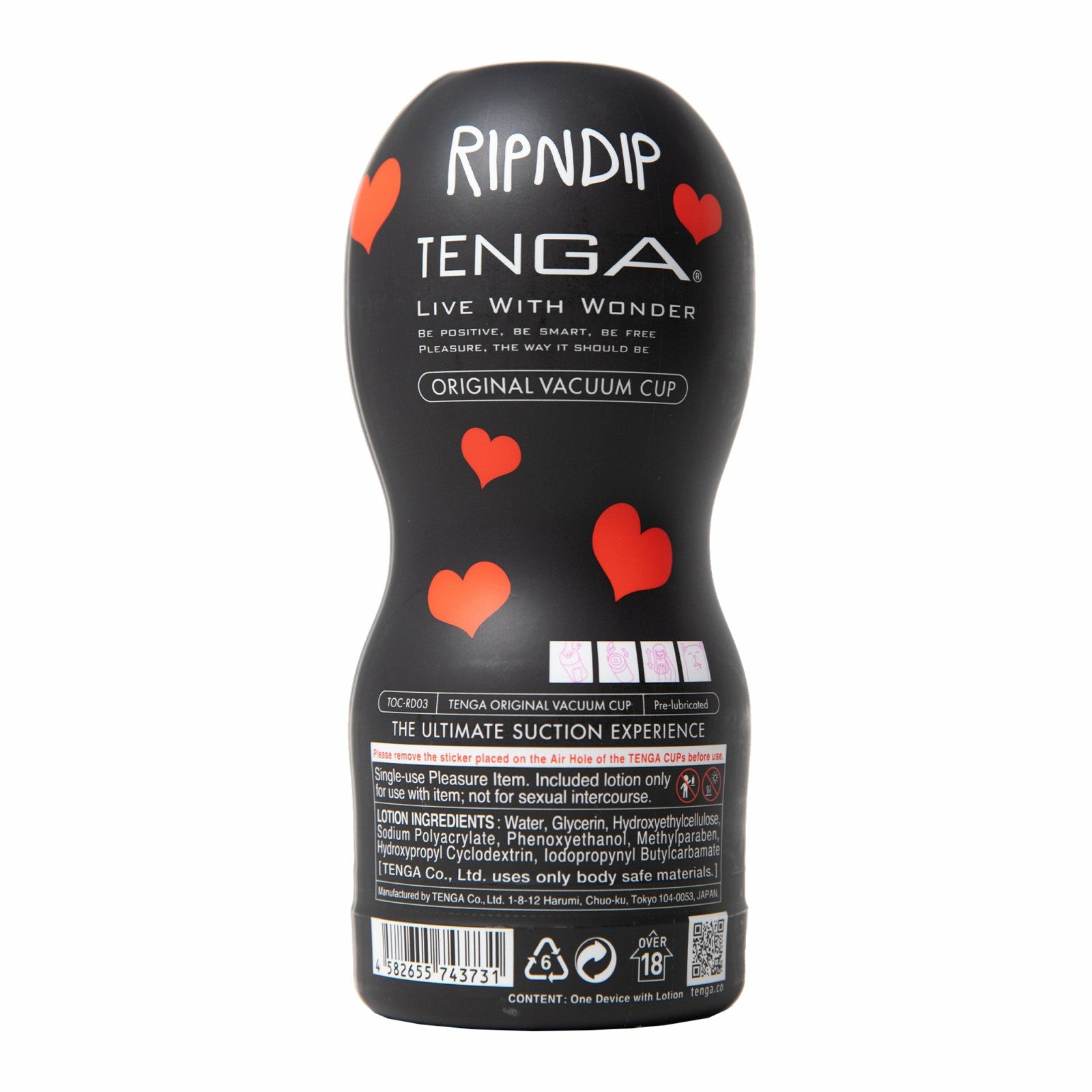 Nermal Loves RIPNDIP Tenga (Black) - Ripndip