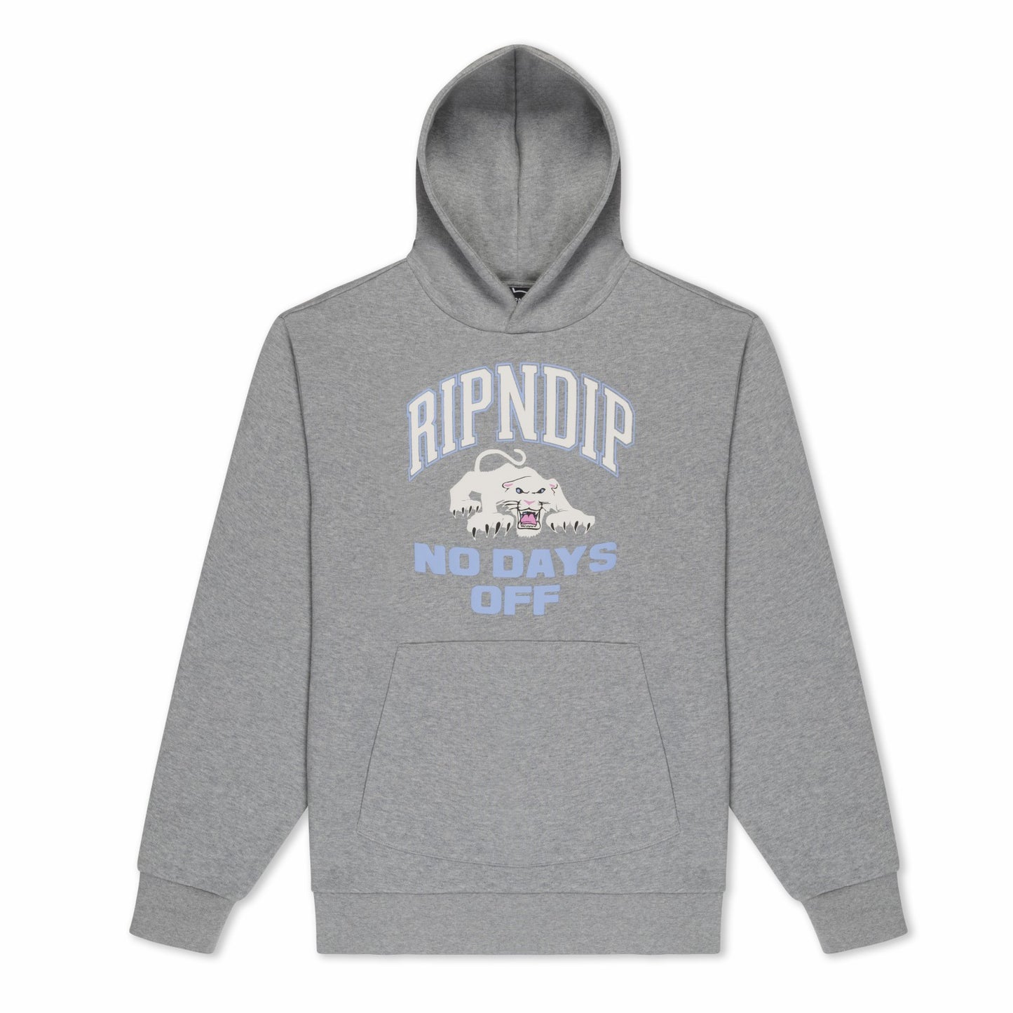 White Panther Hoodie (Heather Grey) - Ripndip